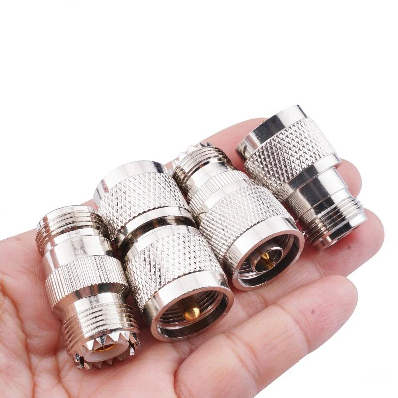 1 PCS UHF to N RF Coaxial Adapter Anti Interference Antenna Connector for Vehicle Mounted Radio Antenna Connection