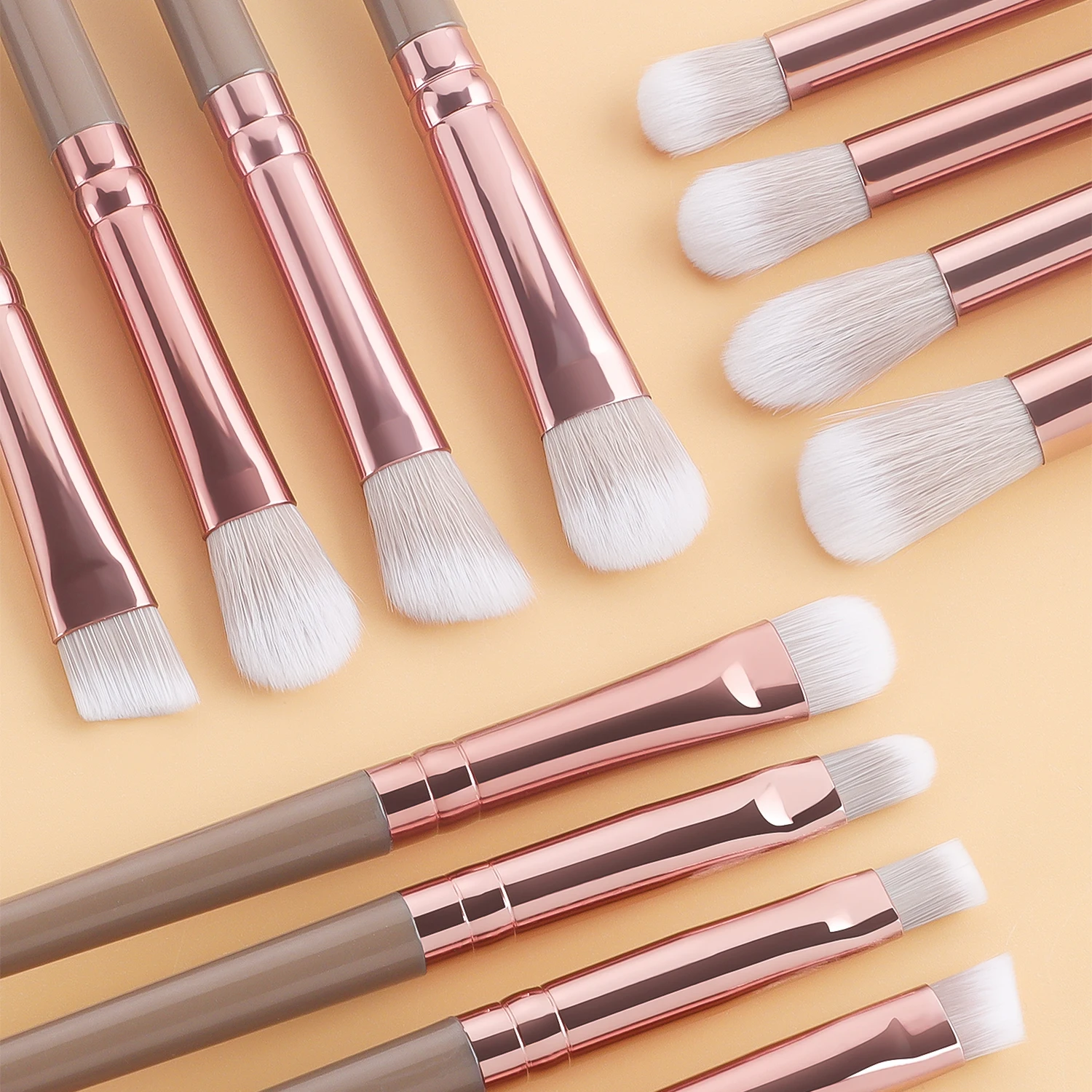 20 pçs pincéis de maquiagem conjunto sombra de olho fundação feminino cosméticos pó solto blush mistura beleza corretivo escova compõem ferramenta