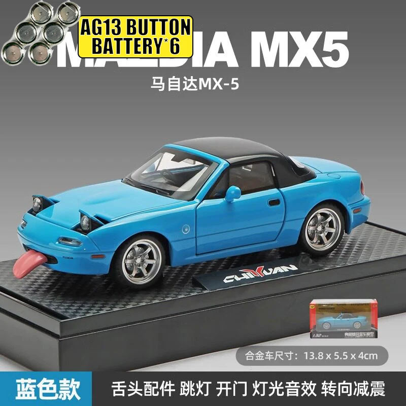 1:32 Mazda MX-5 Miata NA 1st 1989 Convertible Sports Car Alloy