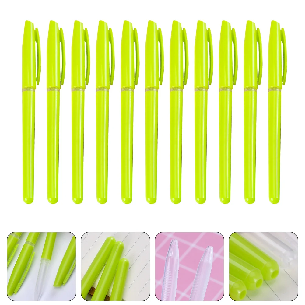

50pcs Holder Transparent Empty Pen Shells Pen Cases Ergonomic Leak-proof Storage for Students Stationery Bulk Office