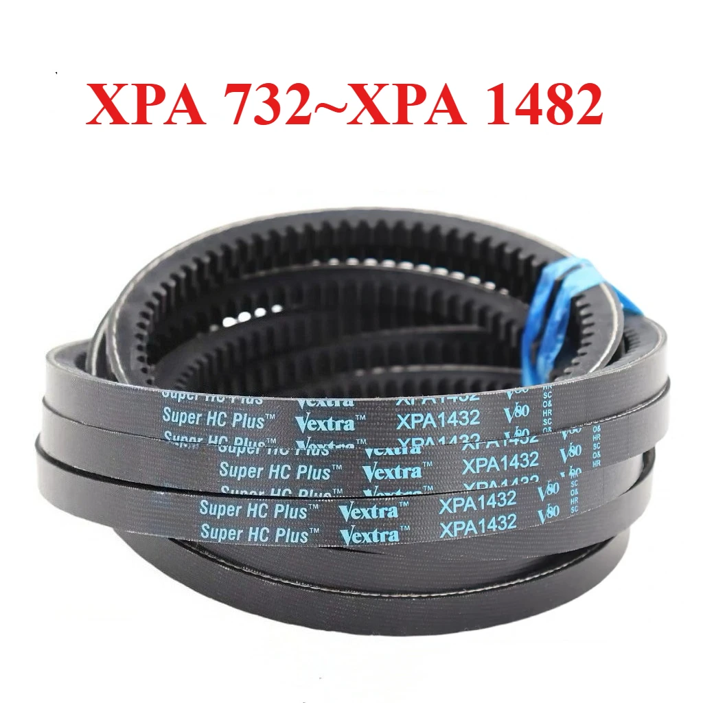 XPA732~XPA1482 Super HC Plus Vextra EPDM Tooth Profile Narrow V-belt Machine Tools Air Compressor Textile Printing Toothed Vbelt