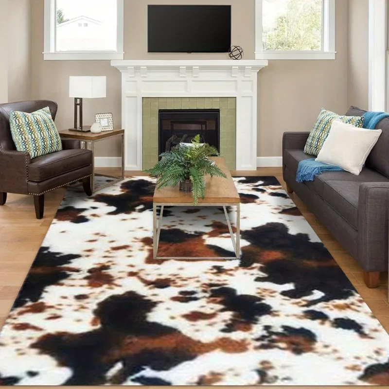 

1pcs Vintage Floor Mat Floating Window Coffee Table Soft Area Rug Bedroom Elegant Room Rug Modern Home Retro Room Decorative