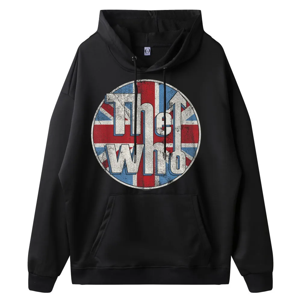 The Who Official Distressed Union Thanksgiving Day Round Neck Hoodies long Sleeve Lose Sweatshirt Family Normal Hoodies