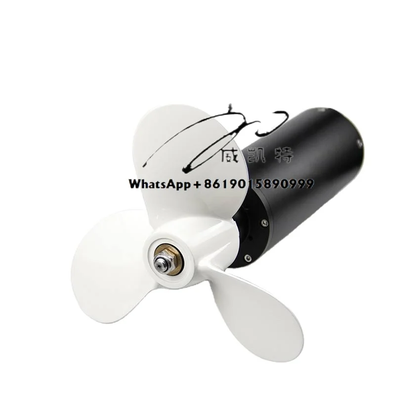 

120KV 6KW Electric DC Brushless Motor + 7 Inch Blade Underwater Thruster Motor Jet Propeller Paddle Electric Surfboard Motor