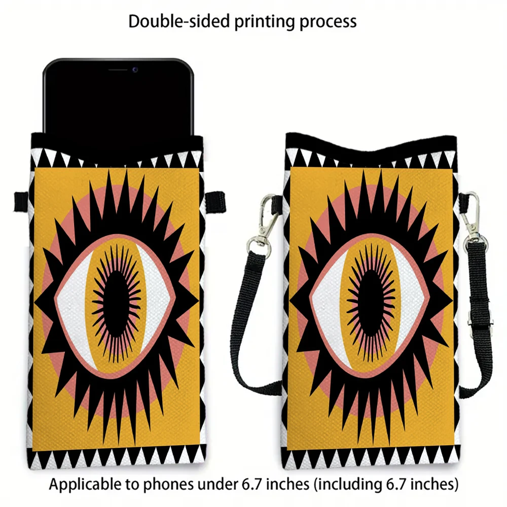 

Abstract Graphics Phone Bag Adjustable and Detachable Strap Designed for Women Crossbody Bag Convertible Shoulder Bag4.22