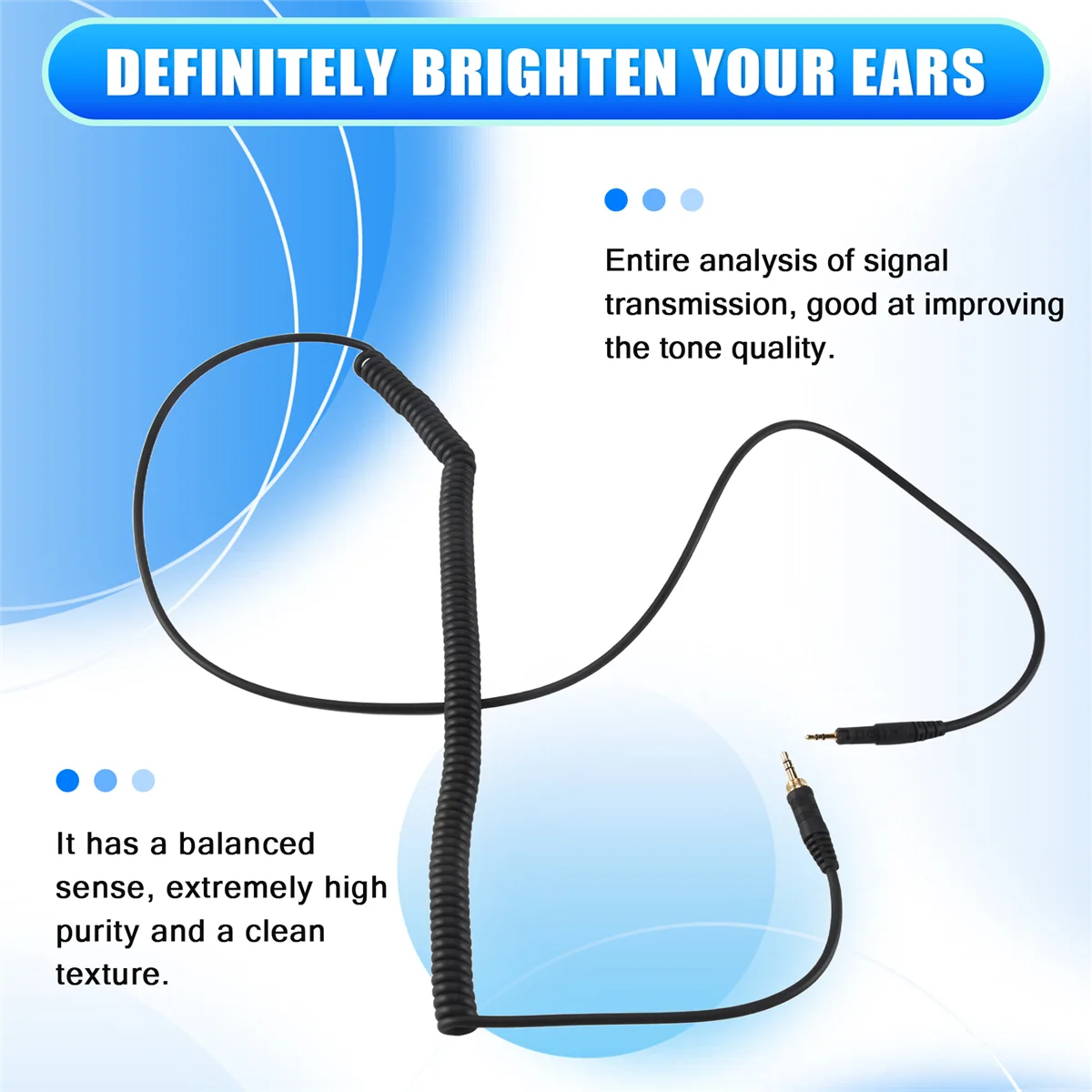 Сменный аудиокабель для наушников Audio-Technica ATH M50X M40X, черный 23, AugT2ABGI