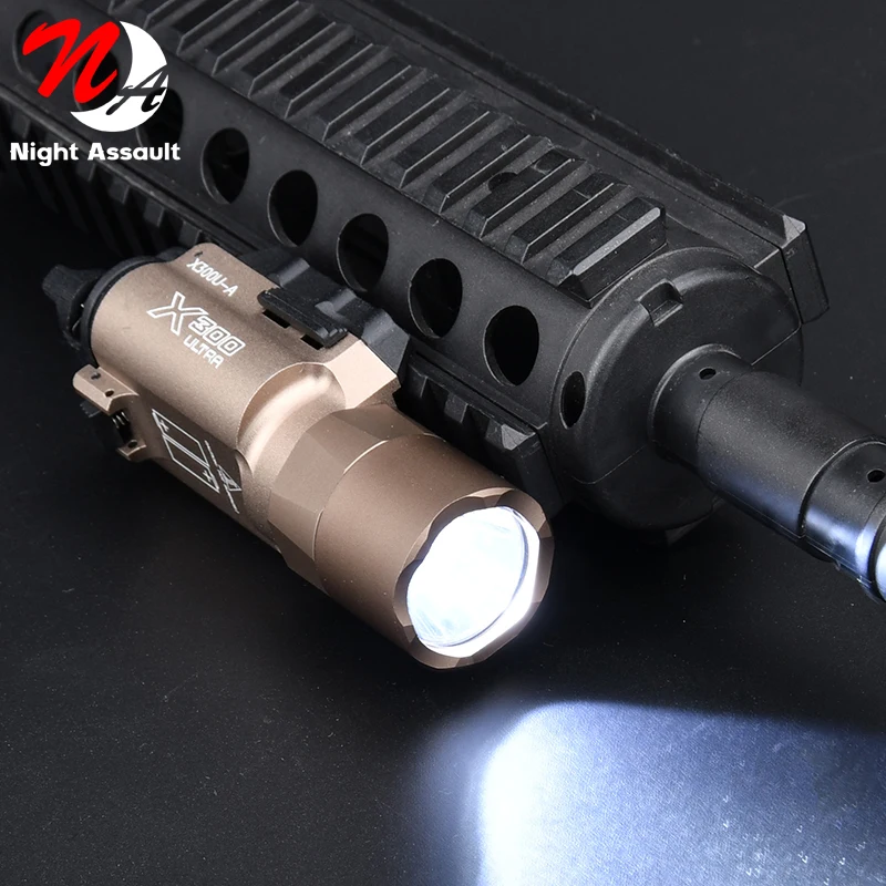 Tactical Surefir X300U Flashlight White LED Strobe Hunting Pistol Weapon Gun Scout Light Airsoft accesories lanterna tatica