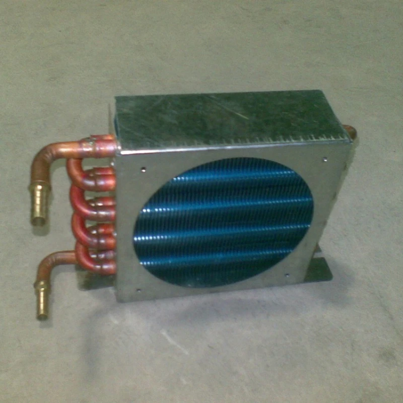 

Water cooled row condenser evaporator heat exchanger radiator with 1/4' thread or pagoda joints pitch-row 25mm with copper