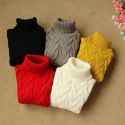 2023 Autumn Spring Baby Boys Girls Turtleneck Sweaters Sweater Kids Sweaters Knitted Bottoming Boys Sweaters Knitted Sweater