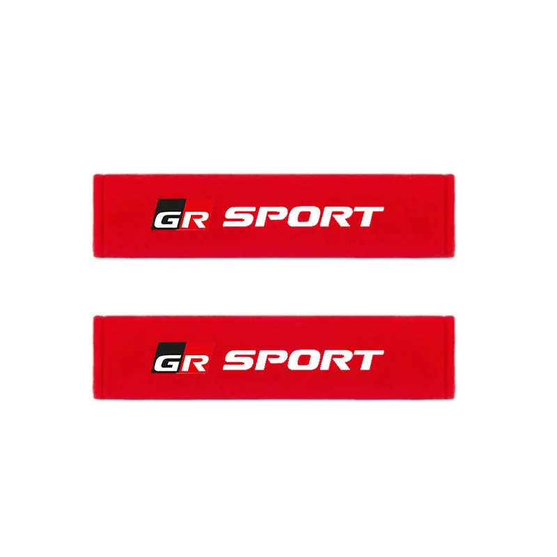 Car Seats Neck Pillow Headrest Seat Belt Shoulder Pad for GR Sport Gazoo Racing Auto Accessories