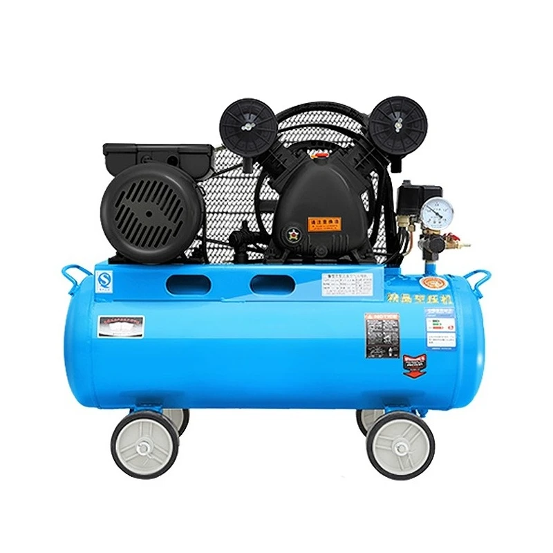 ضاغط هواء بحزام من الدرجة الصناعية مضخة هواء عالية الضغط لإصلاح السيارات ومكبس الطلاء ضاغط هواء 220 فولت مزدوج بثلاثة أسطوانات