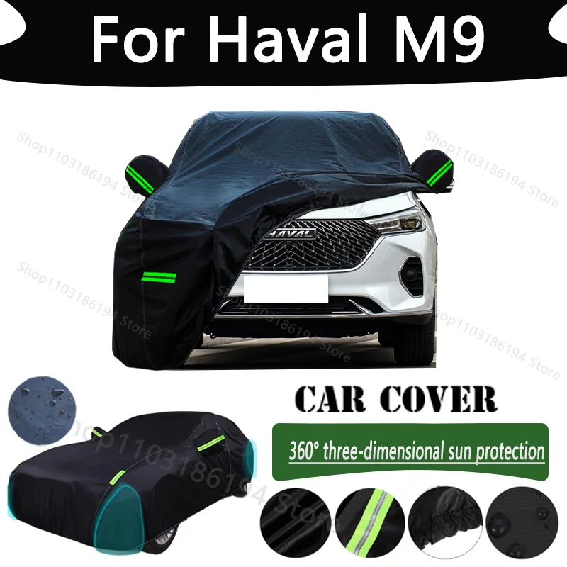 

For Haval M9 Outdoor Protection Full Car Cover Snow Covers Rainwater Sunshine Dustproof Scratches Car Cover