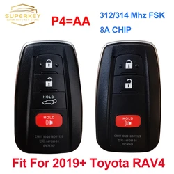 SUPERKEY stany zjednoczone i świecie, ponieważ rynek brazylii 8990H-0R030 HYQ14FBC dla 2018 2019 2020 2021 Toyota RAV4 inteligentny klucz 312/314 MHZ 8A układu P4 = AA