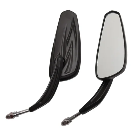Мотоциклетные пылающие хромированные/черные боковые зеркала для Harley Davidson Softail Standard FXST Glide Electra Road Custom Dyna Touring