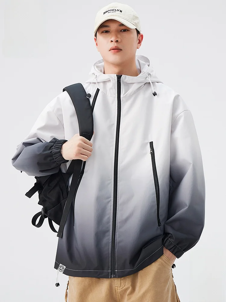 

PaulFrank adient Color Climbing Jaet Men's Outdoor Functional Spring Autumn Youth ular Polyester Fiber Long Sve Zipper