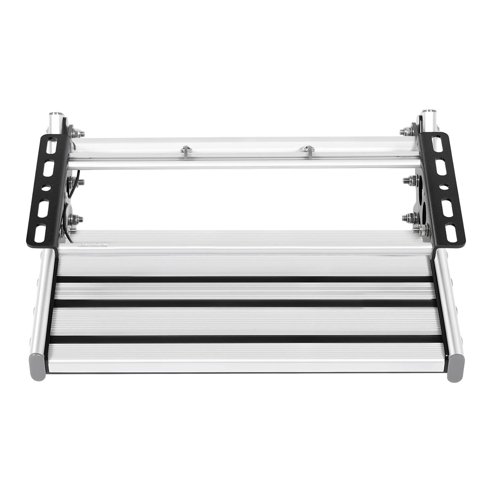خطوة RV قابلة للطي أحادية الطبقة 330.69LBS مع شريط إضاءة LED وسبائك الألومنيوم المضادة للانزلاق للمنزل المتنقل والتخييم
