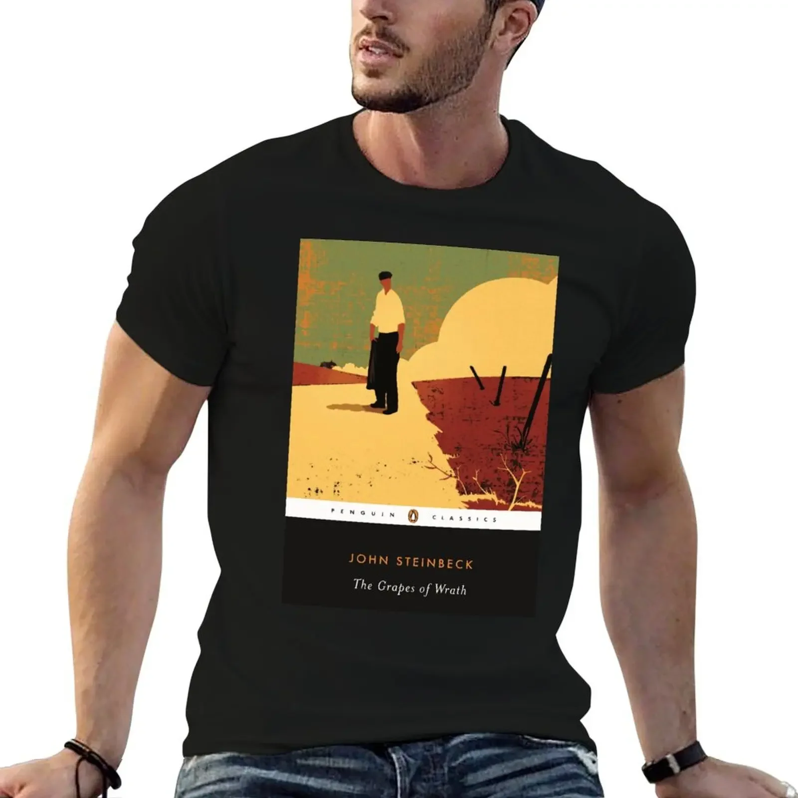 Grapes of Wrath - John Steinbeck T-Shirt cotton graphic tees vintage clothes anime clothes anime figures t shirt men