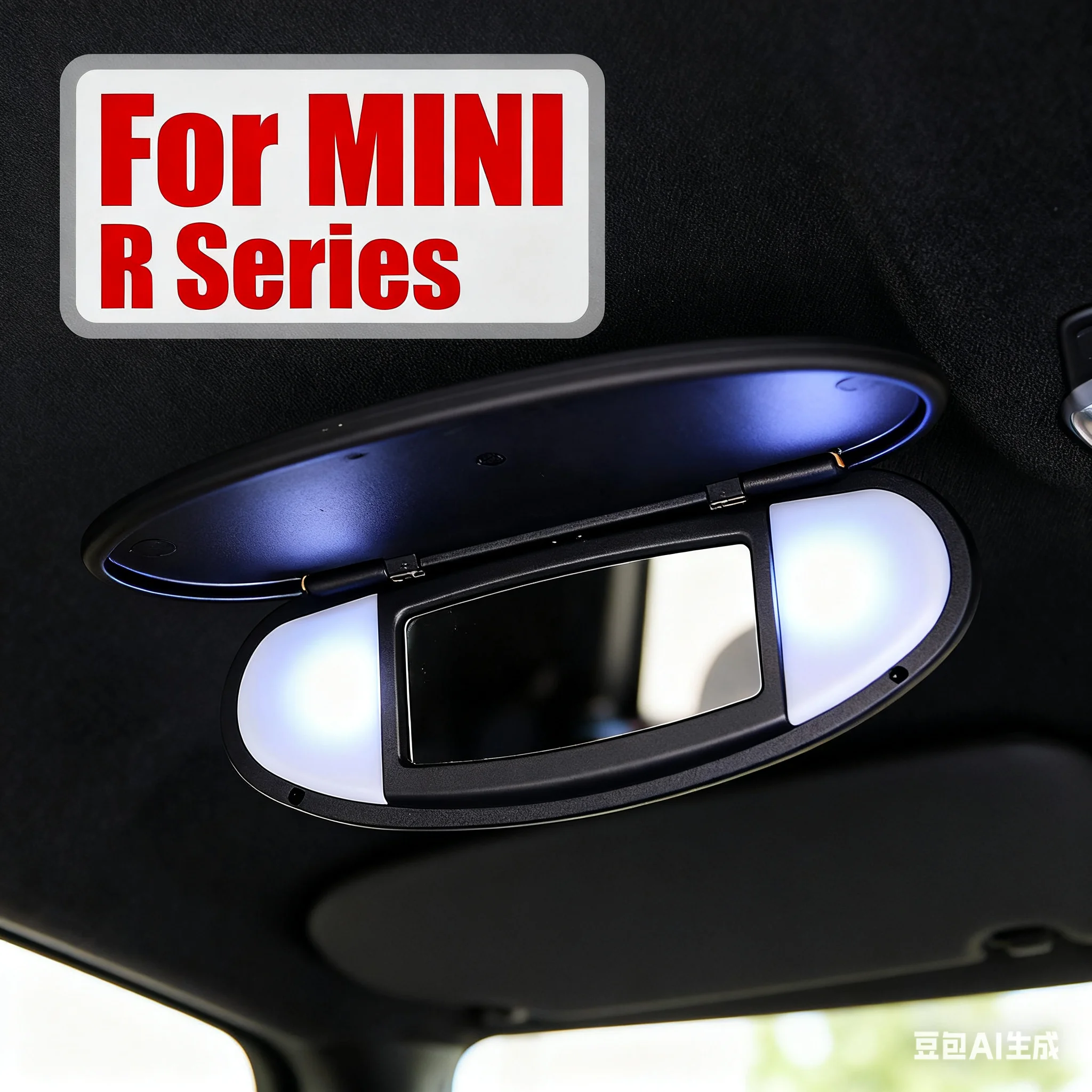 For MINI Cooper S One D JCW Sun Visor Sunshade Panel Housing Vanity Mirror Interior Accessory Cover for R55 R56 R57 R59 R60