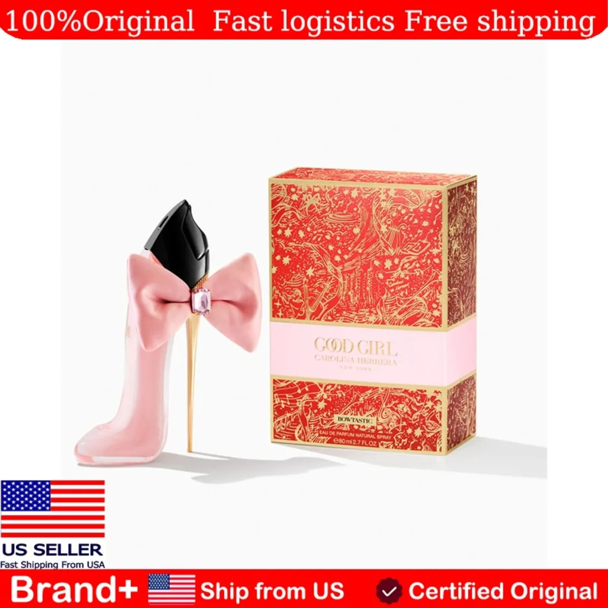 Carolina Herrera Good Girl Blush Bowtastic Edition Car Eau De Parfum Spray 75ML Arabian Women's Perfume Long Lasting Fragrance