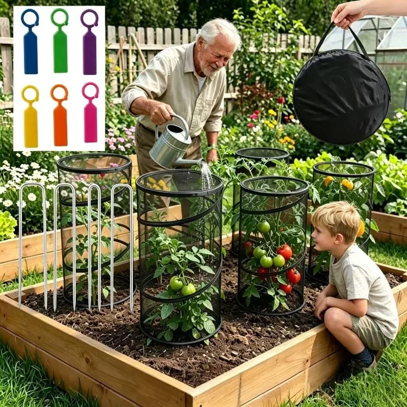 Pop Up Plant Cover Insect Barrier Net Protective Cover for Vegetable Flower Garden Protection Anti Bird Vegetable Garden