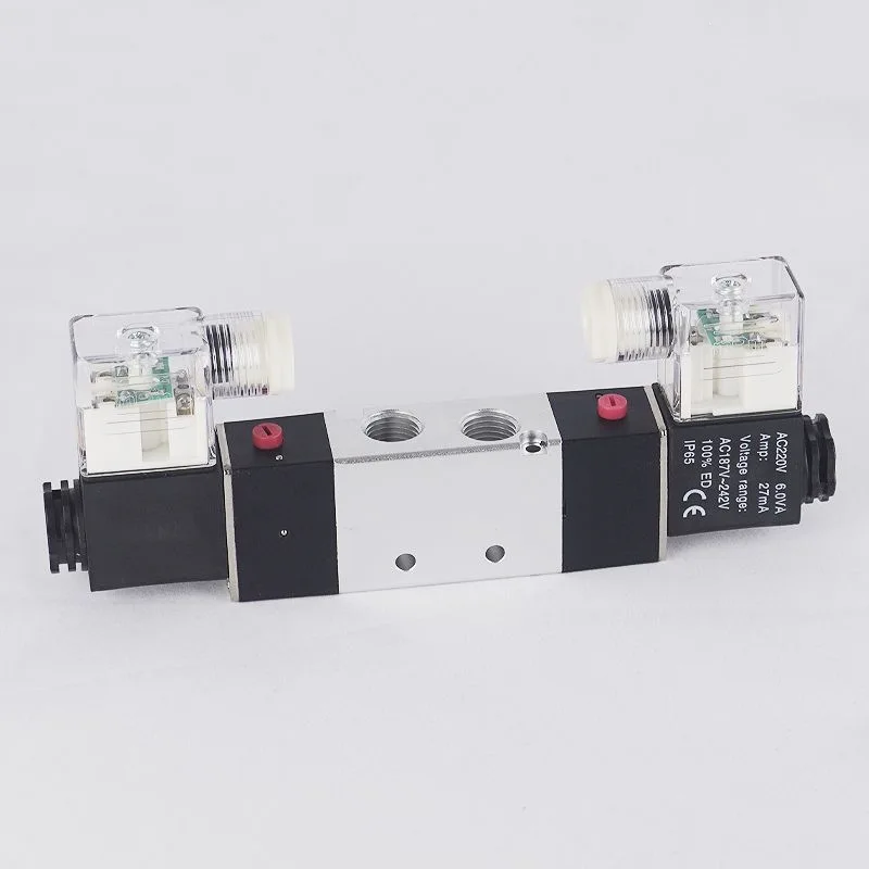 4V220-08 Pneumatic Solenoid Valve AC220 Yadek Type Five-way 4V320-10/420-15 Bidirectional Electric
