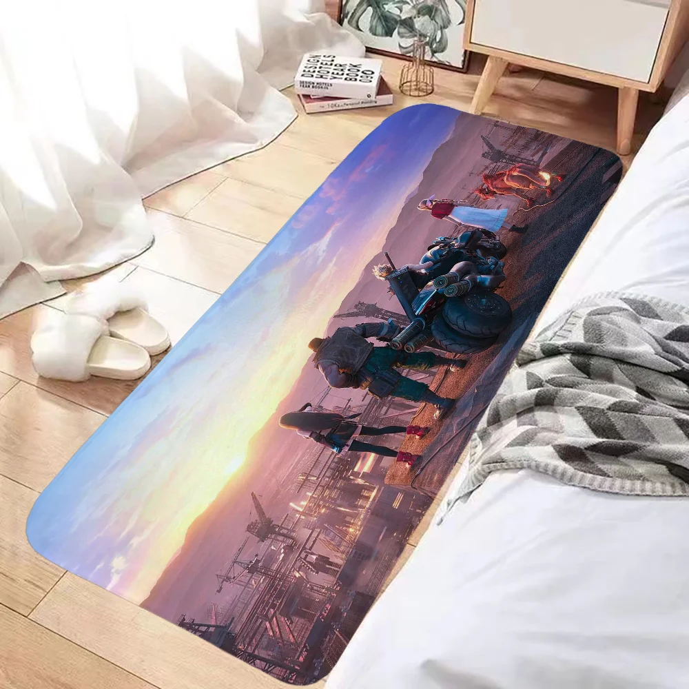 

Final Fantasy VII Mat for Kitchen Carpet Bath Mats Prayer Rug Door Floor Mat Rugs Foot Bathroom Non-slip House Entrance Home