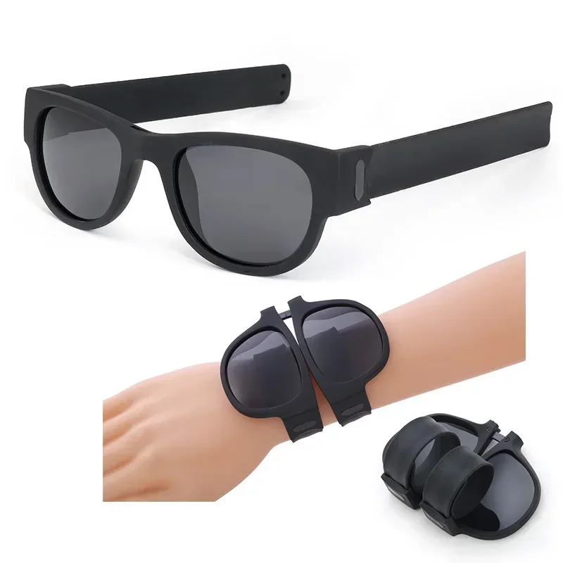 Pop Mirror Bracelet Glasses Folding Sunglasses Polarized Wrist Sunglasses Unisex Glasses Fashion Driving Sunglasses for Men