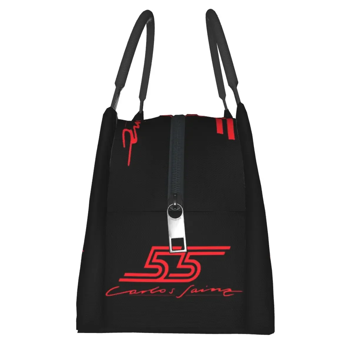 Carlos Sainz Jr F1 Signature Graphic-Sacos Isolados para Almoço Mulheres, Caixa Bento, Sacos de Piquenique, Cooler, Bolsa Térmica para Meninas, Gráfico-like, Dark