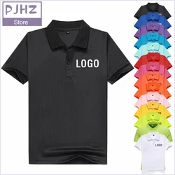 Children's Quick-drying Lapel Polo Shirt Custom Design Brand Logo Print Embroidery Breathable Short Sleeve Polo shirts