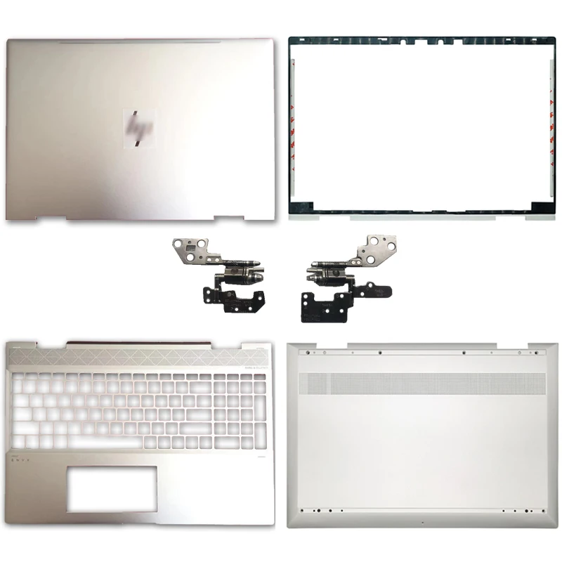 

New laptop lcd back cover/front bezel/lcd hinges/hand rest/bottom case for hp envy x360 15-cp 15-cn 15-cp0012au 15-AG L23846-001