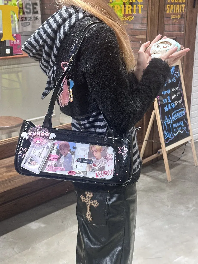 

Lolita Style Girl Bag Sweet and Cute Subculture Underarm Handbag Commuting Women's Bags 2026 New Casual Handbag for Lady
