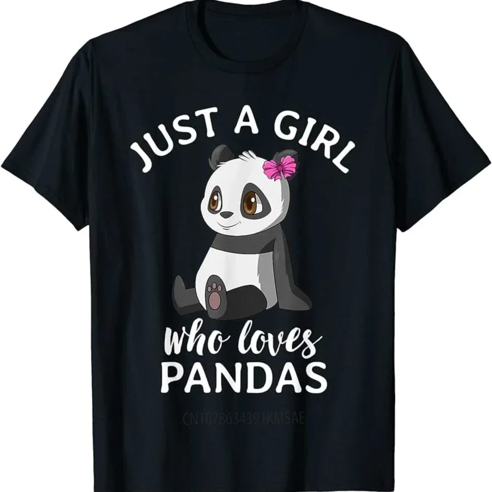 Neue Sommer chinesische Panda Harajuku nur ein Mädchen Männer Kleidung Baumwolle T-Shirts Männer Kleidung übergroße T-Shirt Anime Paar Outfit