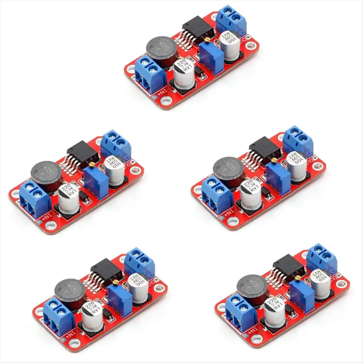 ABGN 5PCS XL6019 5A DC-DC Adjustable Boost Power Module Boost 5V 6V 12V 24V 3-35V to 5-40V High Power Current