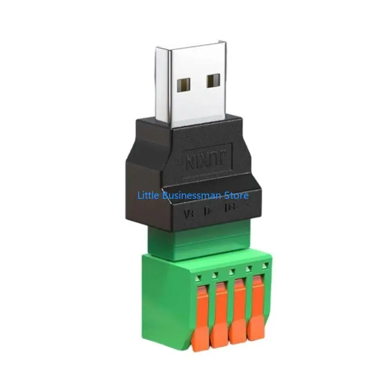 Travel USB 2.0 Male Female Connector Quick Press Type Terminal Converter For Data Cable Repair And Power Supply M76A