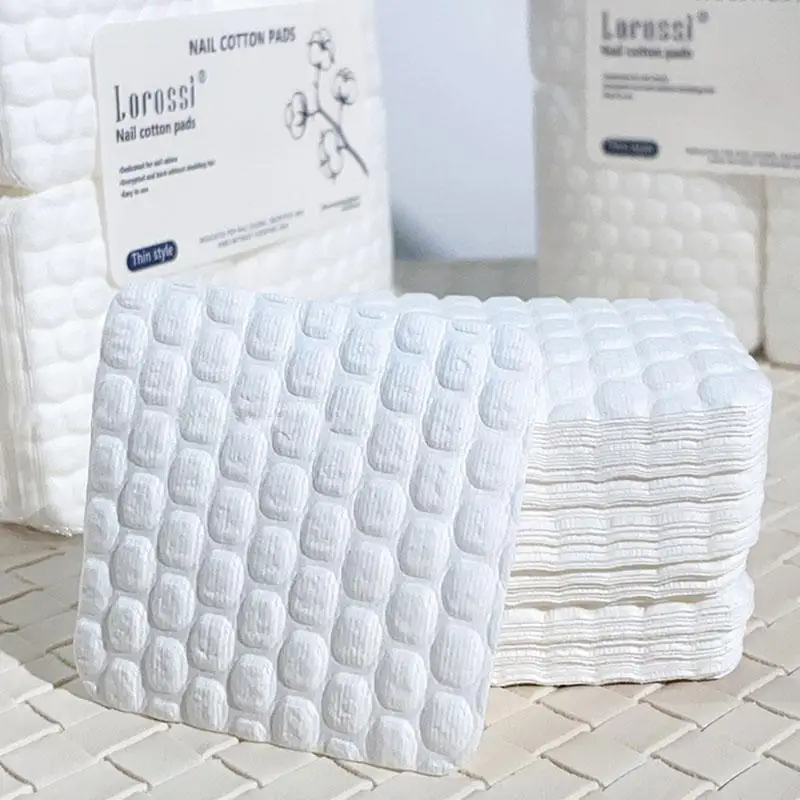 200/500 pezzi tampone di cotone per unghie rimozione smalto gel pulito tovaglioli per manicure salviette senza pelucchi detergente in cotone tamponi di carta strumento per vernici