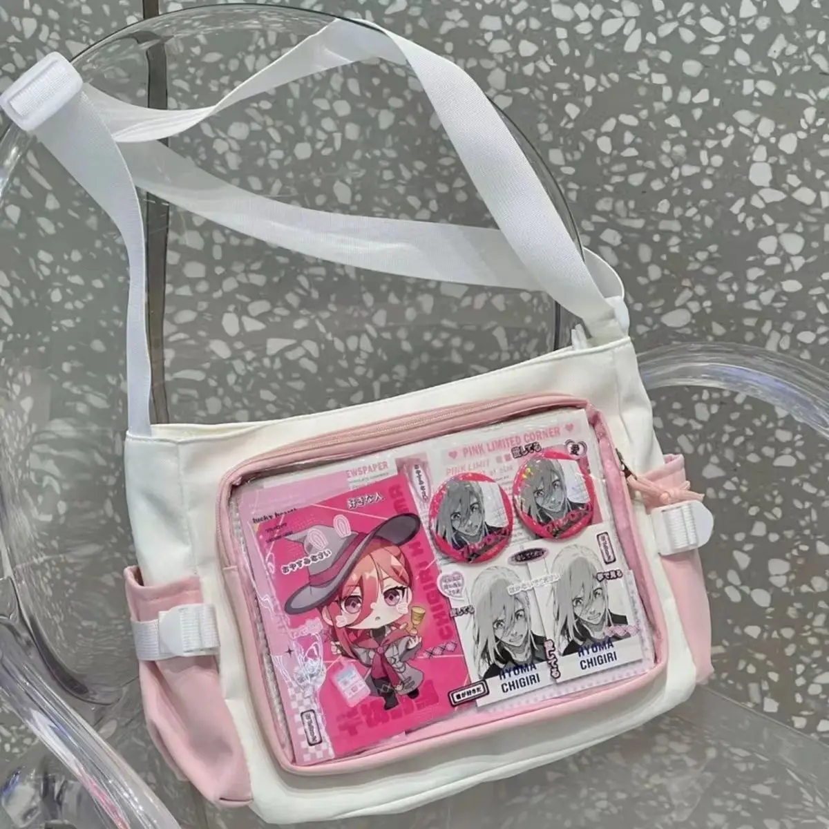 Tägliche vielseitige Y2k Ulzzang Ita Bag One Shoulder Class Umhängetasche Schultasche Harajuku Mädchen große Kapazität Casual Itabag – Detail 11