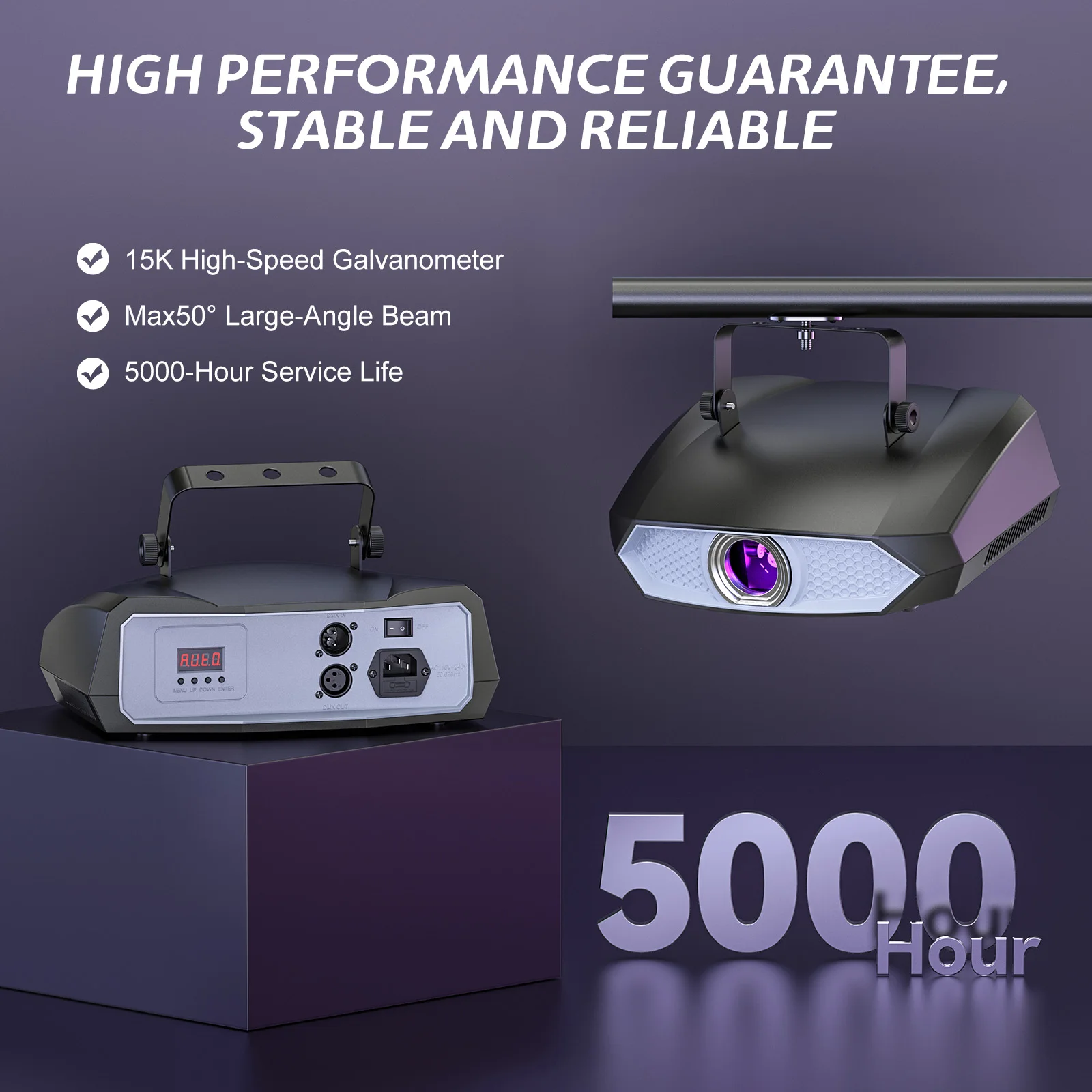 

2W Full Color Laser Lights 3D Animation Laser Machine RGB Stage Effect Lighting for Party Concert Wedding Theater Live Show Club