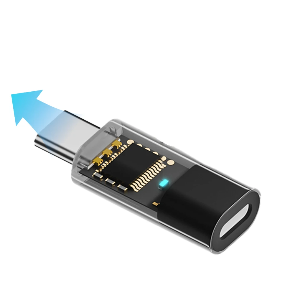 Ligting To Type-C Connecter Adapter for Pencil 1 Bluetooth-Compatible Ligting To Type C Charging Adapter for IPad10