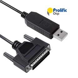 Fanuc 15 16 18 21 серия ЧПУ DNC Prolfic PL2303 USB RS232 последовательный к DB25 Мужской кабель программное обеспечение управление потоком