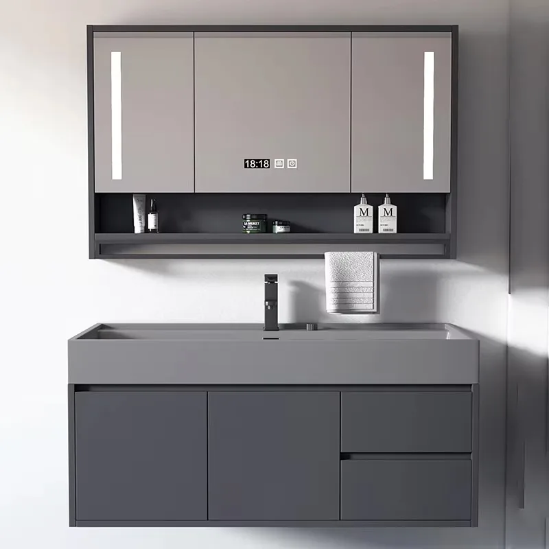 

Undersink Washroom Modern European Bathroom Cabinet Small Storage Furniture Solid Wood Bathroom Cabinet