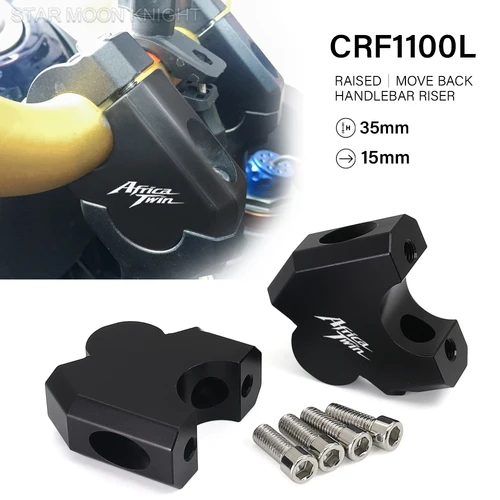 Abrazadera elevadora de manillar CNC, montaje de movimiento trasero para Honda Africa Twin CRF1100L CRF 1100 L Adventure Sports 2020 2021 2022