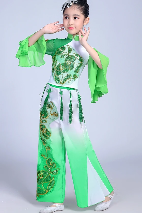 Ladies Chinese style han dynasty clothes classical dance performance clothing Yangko clothing national clothing stage clothing