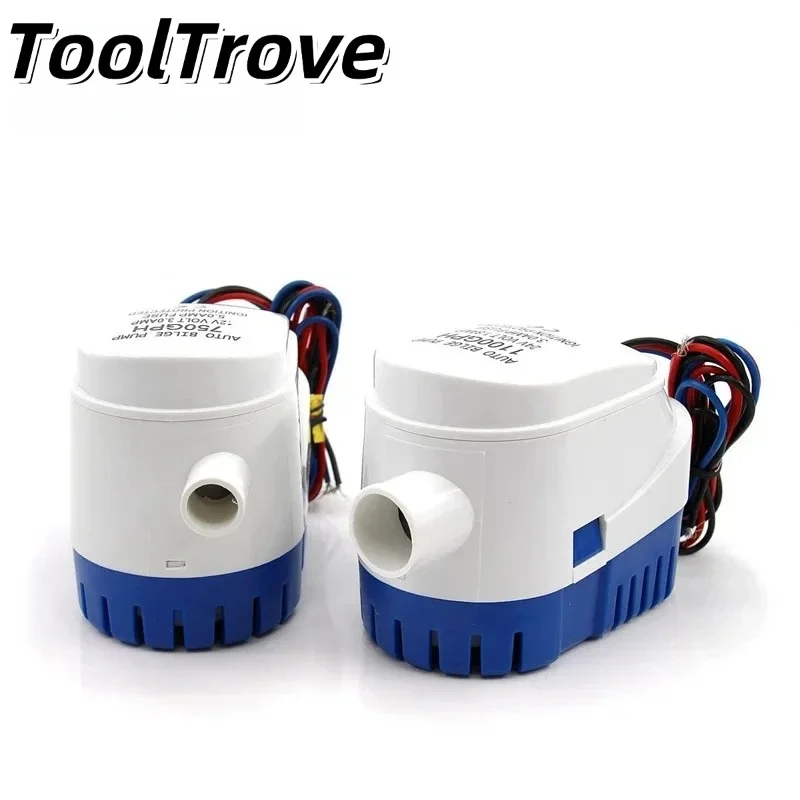 

Автоматический трюмный насос 12 В/24 В, 1100 галлонов в час, погружной водяной насос постоянного тока, трюмный насос для яхты с поплавковым выключателем