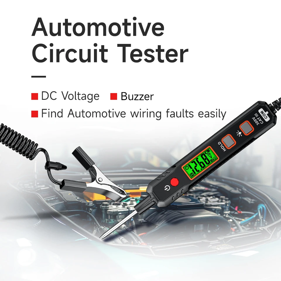 

Aicevoos Car Test Pen Circuit Tester,Auto Voltage Tester Pen,Effortless Fault Finder with Circuit Tester,Fuse Diagnostic Probe