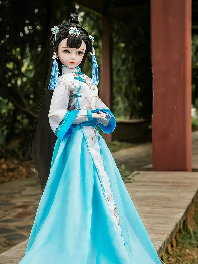 Bjd 1/3 Doll Full Set Handmade Large 60cm Chinese Ancient Costume Girl Princess Ball Jointed Collectible Dolls Toys for Girls