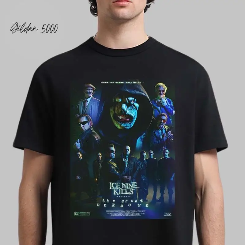 Ice Nine Kills The Great Unknown Autographed Movie Poster Down T shirt