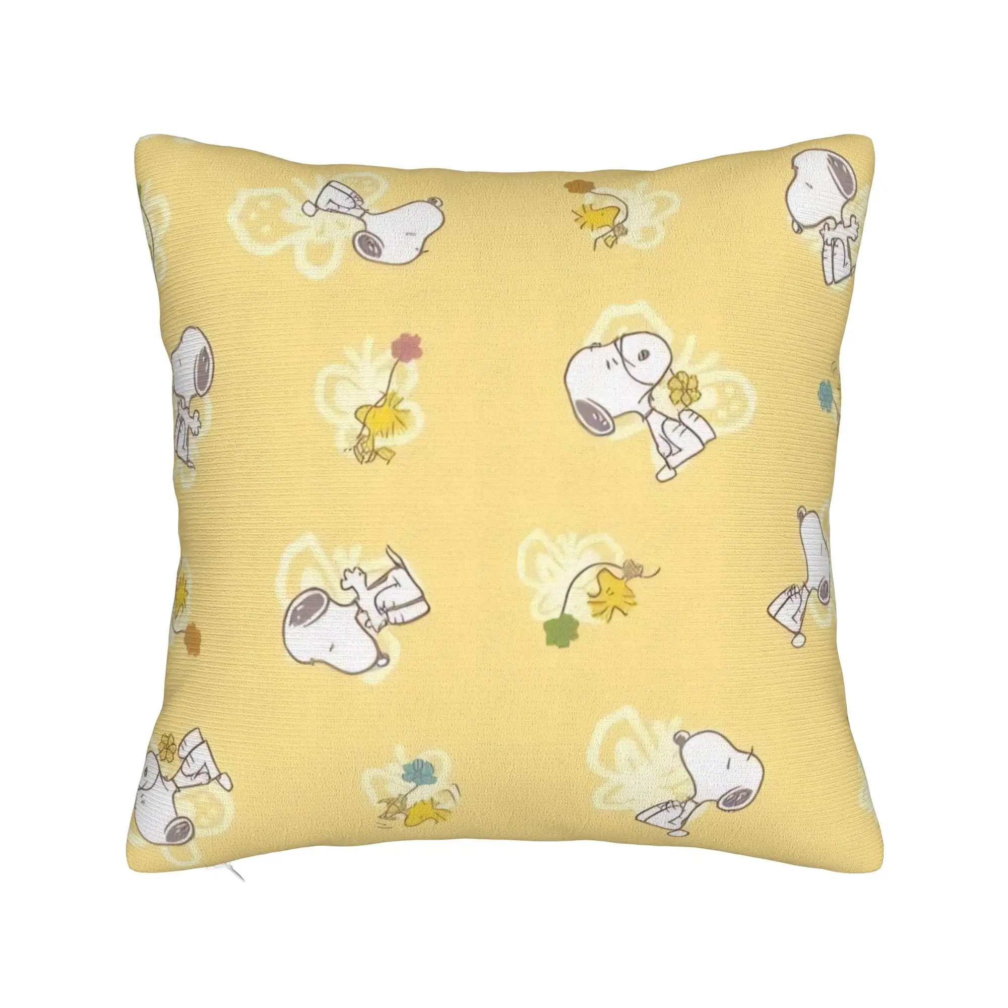 Cute Woodstocks S-Snoopys Pillowcase Polyester Cushion Cover Decorative  Pillow Case Cover Home Wholesale 40X40cm