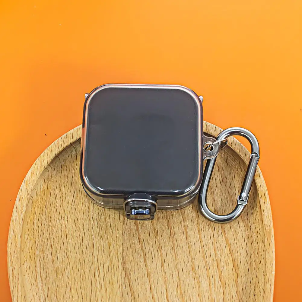 Transparent Case Cover For CMF Buds Pro 2 TPU Prtoective Cover With Lock And Hook Wireless Buletooth Headphone Cover