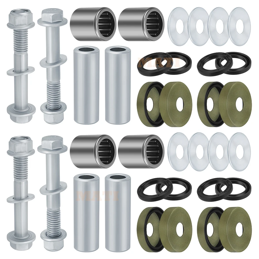 

M MATI Front Lower A-Arm Bushing Seal Kits & Bolts for Suzuki Quadsport Z 400 LT-Z400 2003-2014 For Arctic Cat 400 DVX 2004-2008