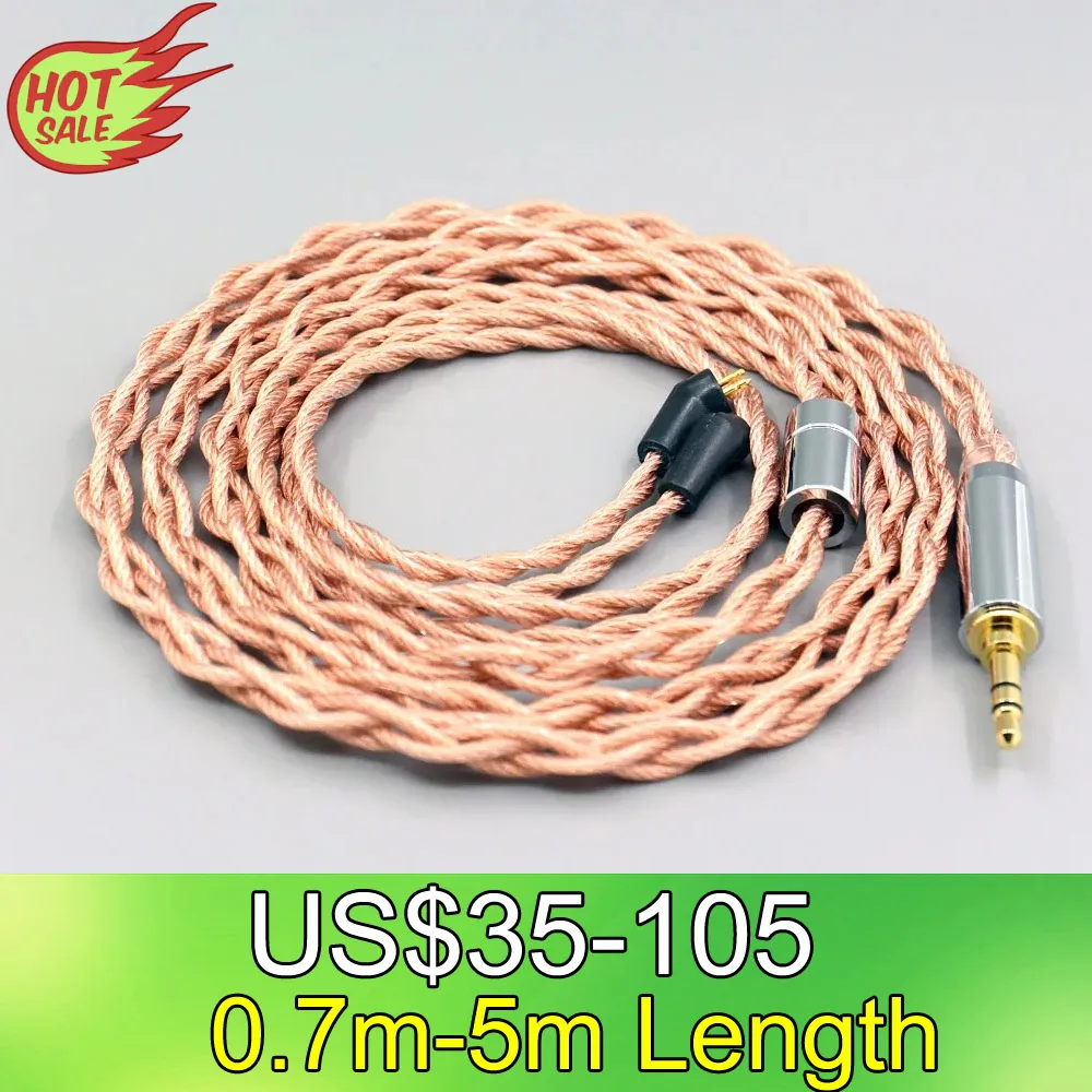 

LN007754 Графеновый 7N OCC защитный коаксиальный смешанный кабель для наушников для Etymotic ER4B ER4PT ER4S ER6I ER4 2-контактный 4-ядерный 1,8 мм